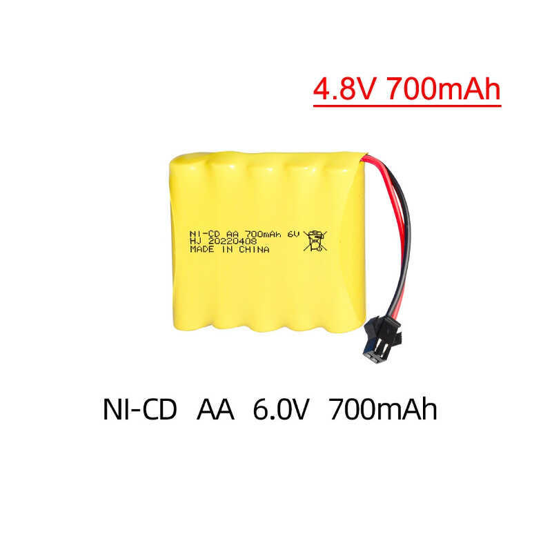 ah Sm-2P Rechargeable AA Battery Pack For RC Toy Car Boat Vacuum Cleaner Sweeper 6V Ni-Cd Batteries