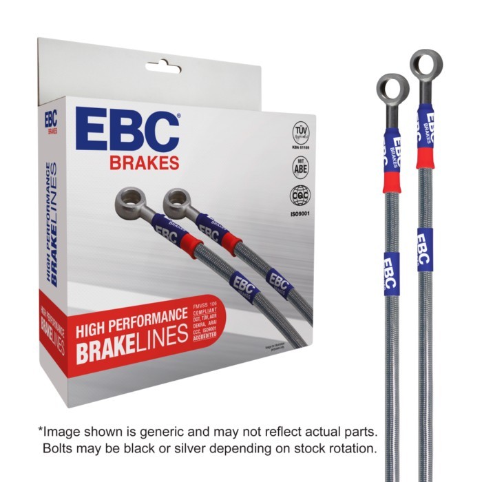 EBC Brake Lines for Kawasaki ZX6R 2013 2014 ZX 6R Motorcycle BLM4153-1R
