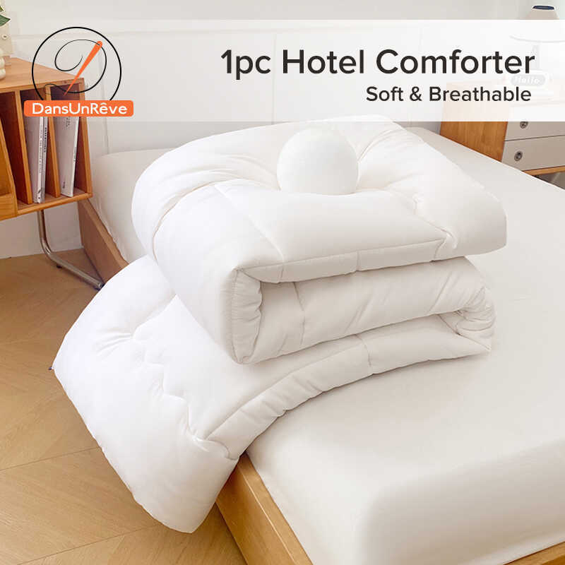 Dansunreve White Comforter Quilt Insert Filling Single/Queen/King/er King Microfibre Blanket Hotel