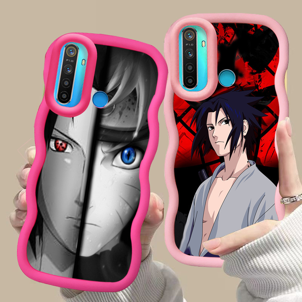 MERAH D-30 อะนิเมะ Naruto สีชมพูสีแดงสําหรับ OPPO A31 A91 Reno 3 Realme 5 6i 5i 5s สีดํา