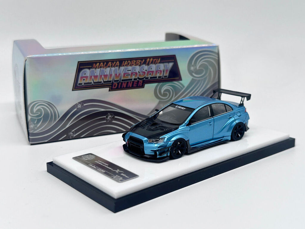 ข้อผิดพลาด 404 1:64 Evolution X Varis Voltex น้ําแข็งสีฟ้า Ltd 99 ชิ้นเรซิ่นรุ่นรถ