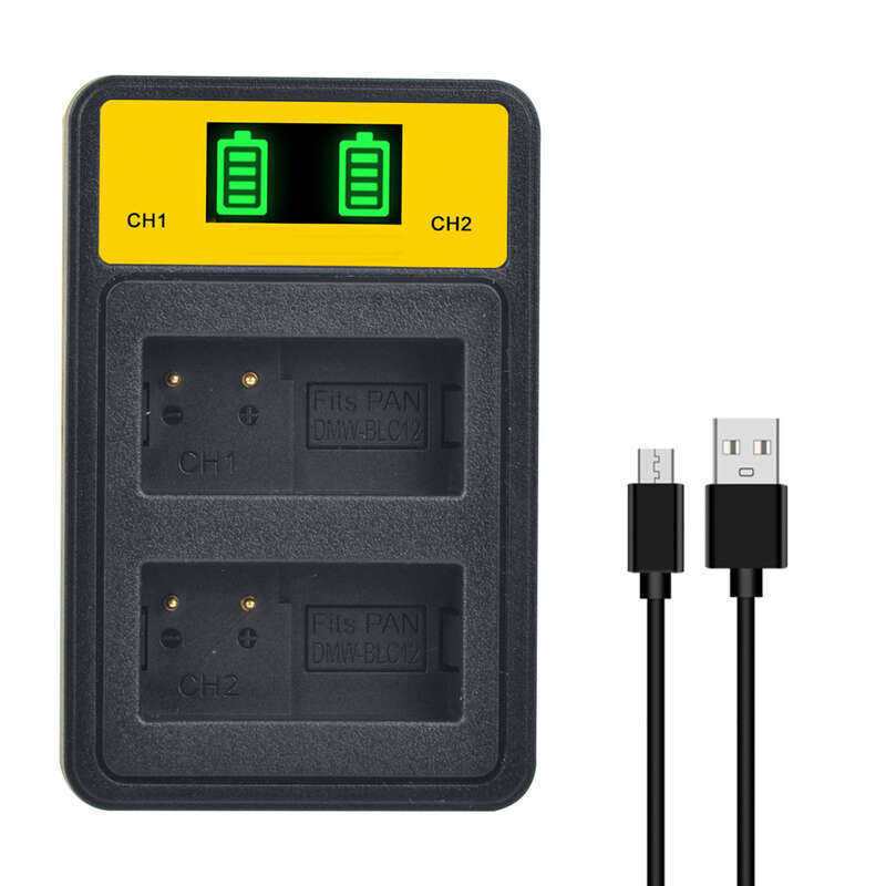 C Camera Battery Charger Dmw-Blc12 Compatible With Lumix Dmc-G7 Gh2, Dmc-Fz1000 5A51
