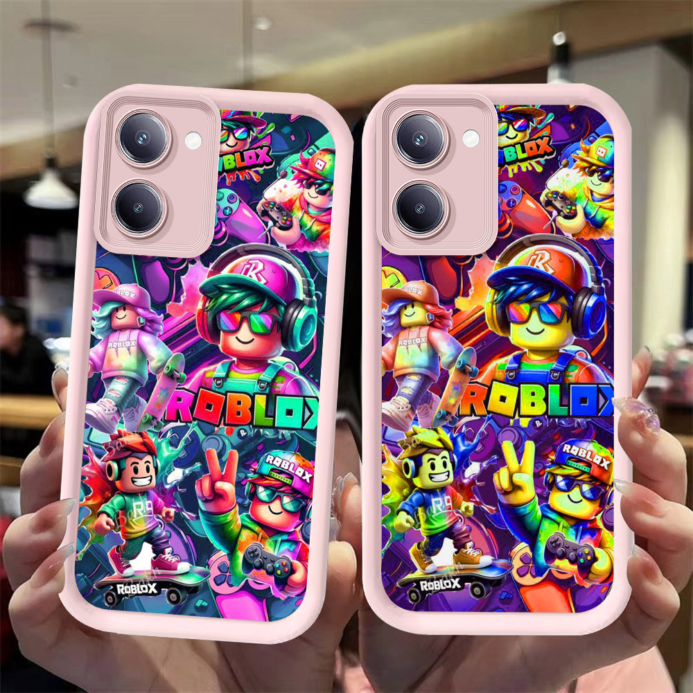 J-32 Roblox ดำขาวชมพูเคสโทรศัพท์หรับ VIVO IQOO Y03 Y18 Y18S Z9 Y18i Y03T T3 LITE