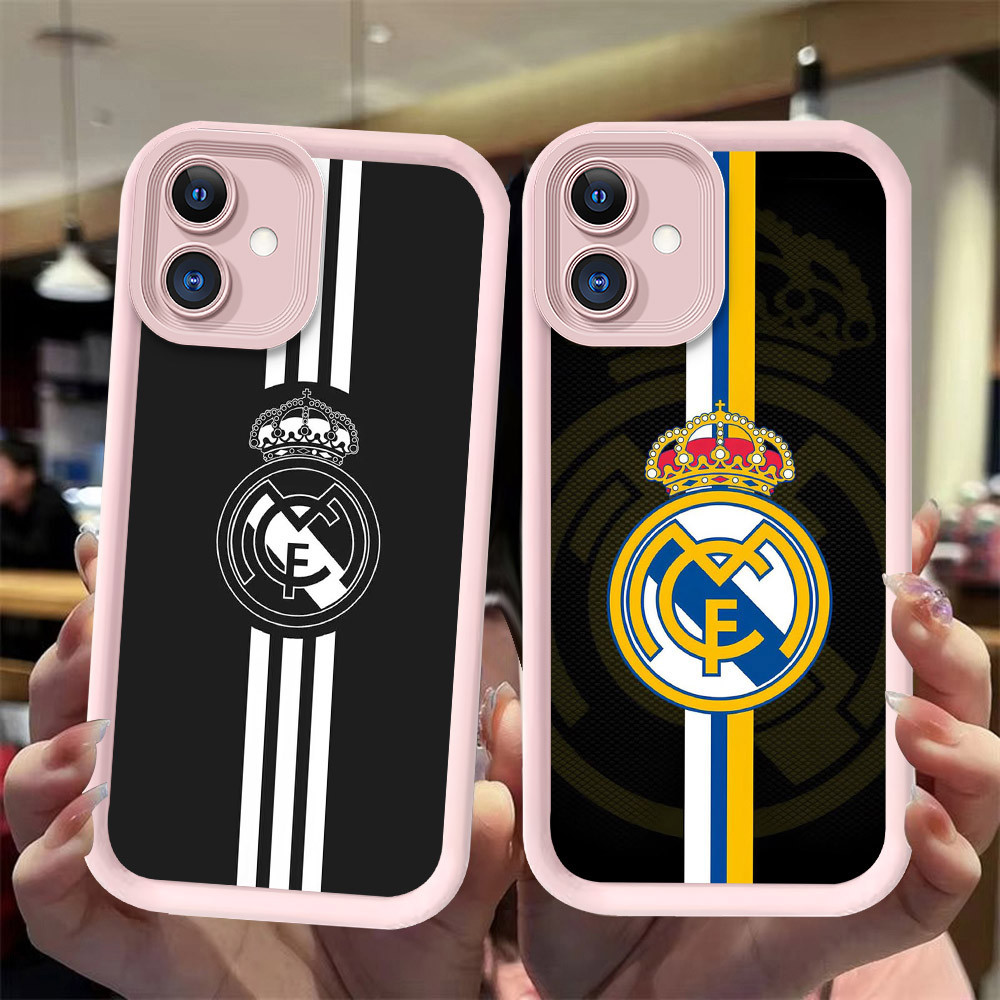 J-40 Real-Madrid ดำขาวชมพูเคสโทรศัพท์หรับ VIVO IQOO Y02T U5 Z6 U5E Y75 Y02 Y02A 5G