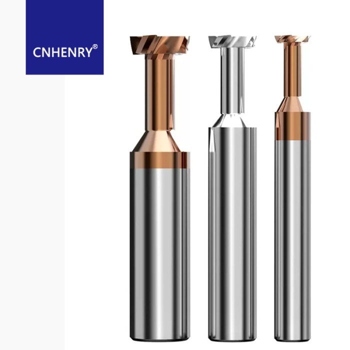T Slot Milling Cutter TiCN Coated Carbide HRC55 End Mill Alloy Tungsten Steel Slotting Router Bits