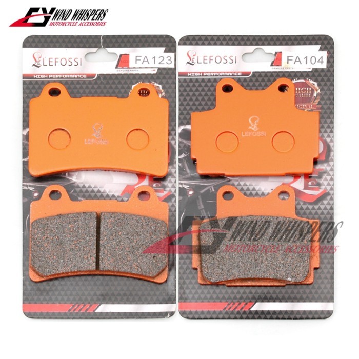 Front Rear Brake Pads For Yamaha FZR 250 1987 TDR 250 1988-1992 TZR 250 1987 SRX 400 1990-1996 SRX