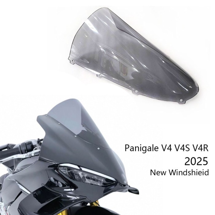 New For Ducati Panigale V4 V4S V4R 2025 Motorcycle Windscreen Anti-Scratch Screen Scooters Windshie