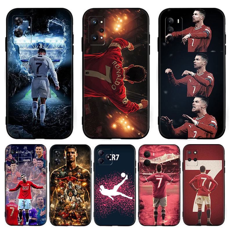 Cristiano Ronaldo Football star CR7 ^FC7 สําหรับ Realme 8S 8i 9i 9 10 Pro Plus 12X ความเข้ากันได้ TP