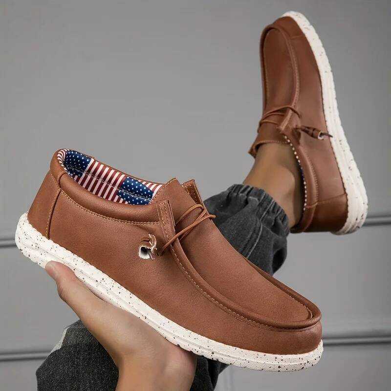 Sh Loafers Soft Comfortable Vulcanized Sh Flats Sh Men Walking Sh Slip On Casual Loafers Men's Boat