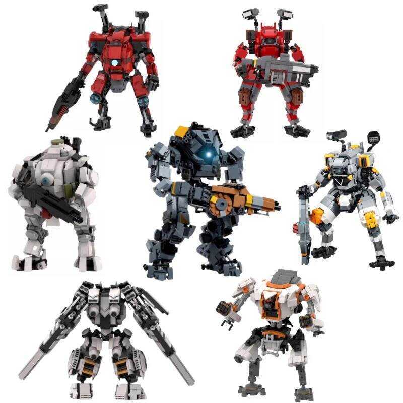 Titan Fall Serie Model Fs-1041 Robot Bt7274 Building Kit Aembling Huilding Block Birthday Gift Kid