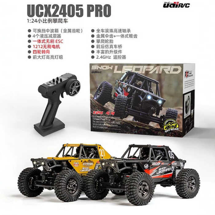 Yodi RC Snow Leopard 1: 24RC รถปีนเขา UCX2405 Off-Road รีโมทคอนโทรลรถขับเคลื่อนสี่ล้อปีนเขา Off-Road