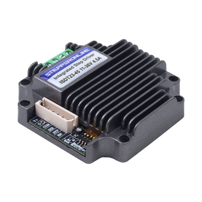 STEPPERONLINE Nema 23 Integrated Stepper Motor Driver 1.0-4.5A 11-36VDC Low-noise for NEMA 23 Stepp