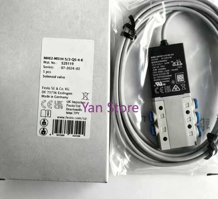 New Original MHE2-MS1H-5/2-M7 525113, MHE2-MS1H-5/2-M7-K 525115, MHE2-MS1H-5/2-QS-4-K 525119, MHE2-