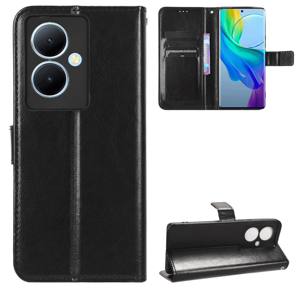 กระเป๋าสตางค์หนังสําหรับ Vivo Y70 Y72 Y73 Y75 Y75S Y76 Y76S Y77 Y77E Y78 Plus Y79 Flip Card Slot เคส