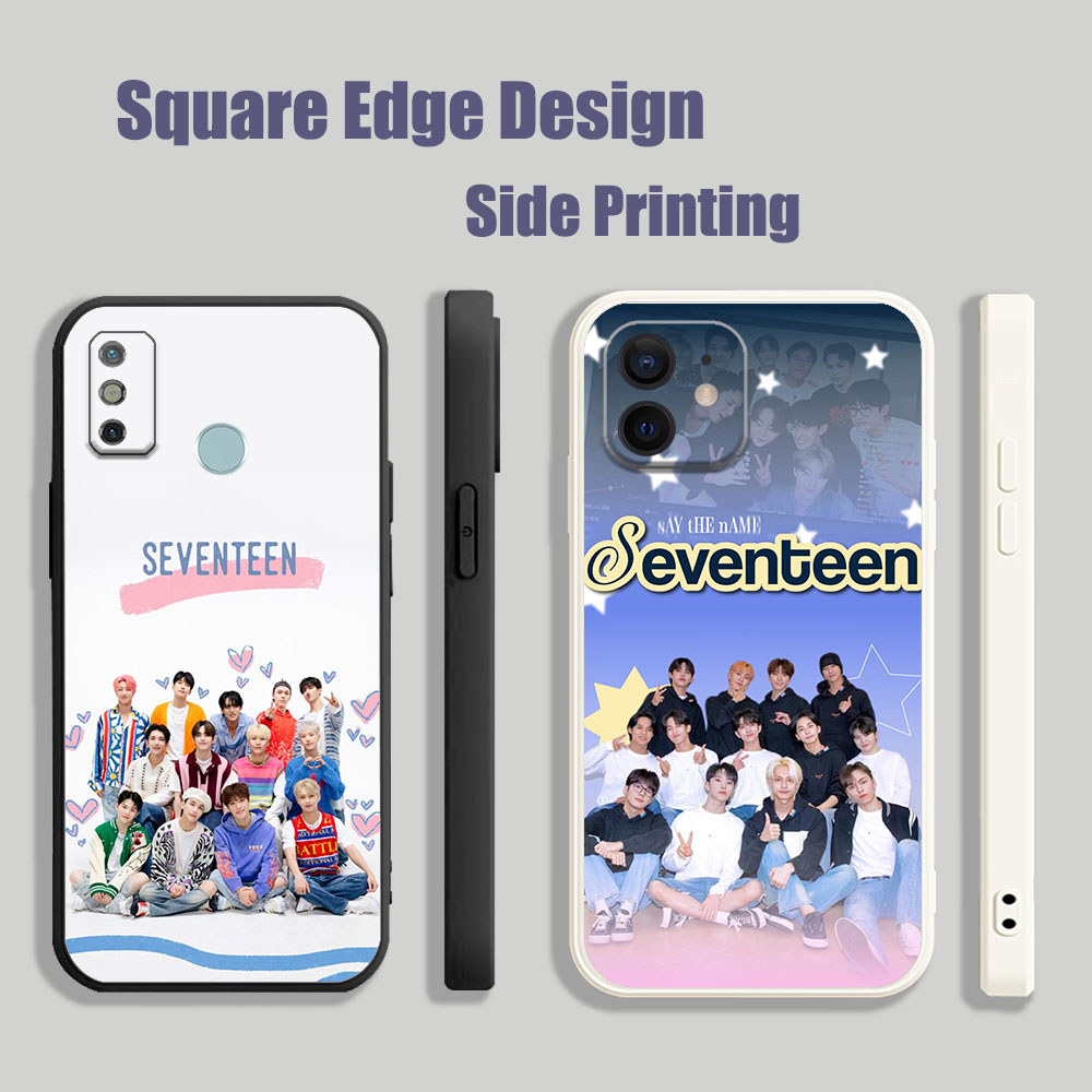 สําหรับRealme C2 C3 8 8i 7i C35 C30 Pro seventeen ot13 group BOK01 เคสโทรศัพท์สแควร์ขอบ