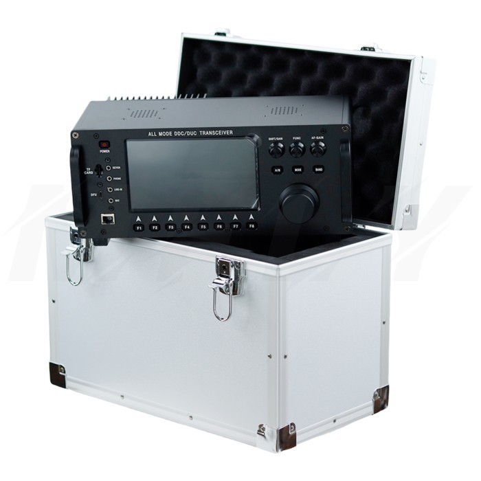 100W HF+UV All Mode DDC/DUC Transceiver Mobile Radio SDR Transceiver with 7" Touch Screen RS-998