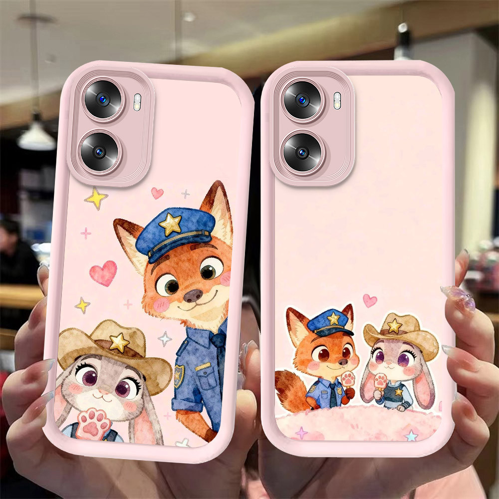 J-14 Zootopia ดำขาวชมพูเคสโทรศัพท์หรับ OPPO A57 A77S A57S A77 A56S A57E 5G