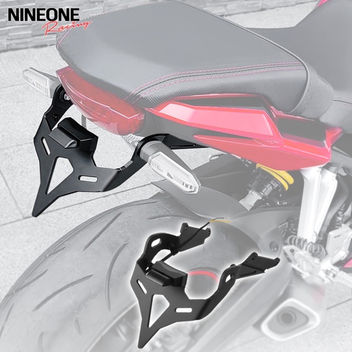 For Honda CBR650R CB650R 2021-2025 Fender Eliminator Kit License Plate Holder Tail Light Bracket Ti