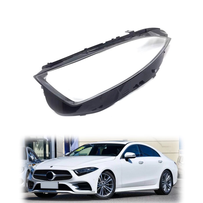 For Mercedes-Benz CLS C257 257 Headlamp Cover Transparent Headlight Lens Shell 2018 2019 2020 2021