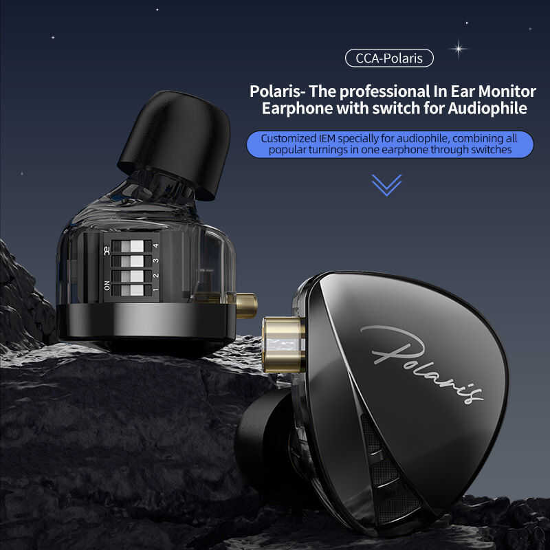 ❤ CCA Polaris In-Ear หูฟังที่ให้ความรู้สึกตื่นเต้นคุณภาพเสียง Hifi สายเคเบิลคุณภาพตรวจจับแบบสดร