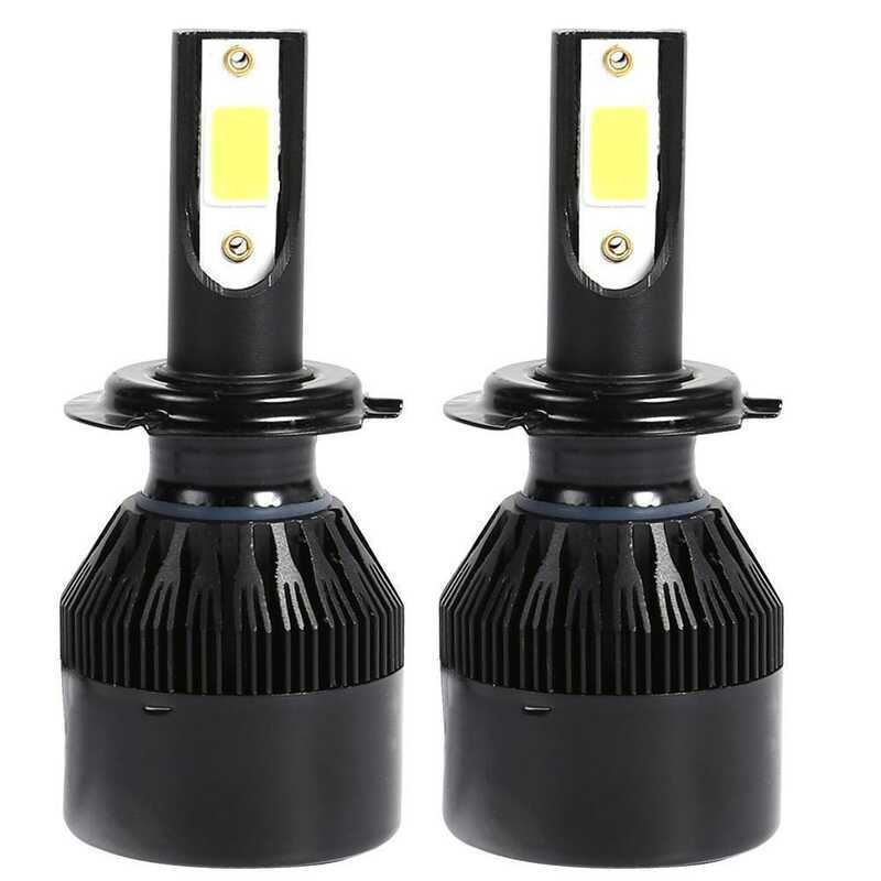 C6 led ไฟหน้ารถสีดํา H7 95 led รถ H11H4led หลอดไฟรถยนต์