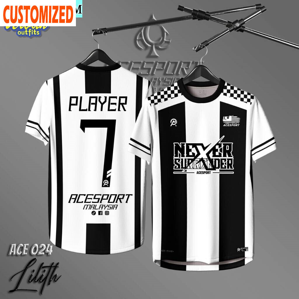ออกแบบใหม่Jerseyที่กําหนดเองชื่อBola Five-a-sideฟุตบอลJerseyราคาถูกBaju Lelakiทีมกีฬากลางแจ้งRetro 3
