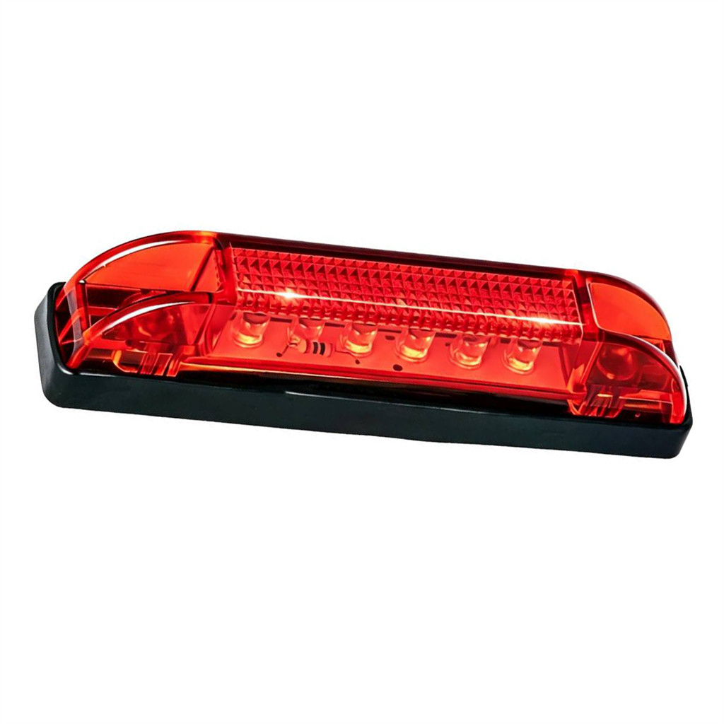 สีแดง 12V 6 LED Fender Flare Side Marker Clearance Light Fit สําหรับ Jeep Wrangler TJ JK JL
