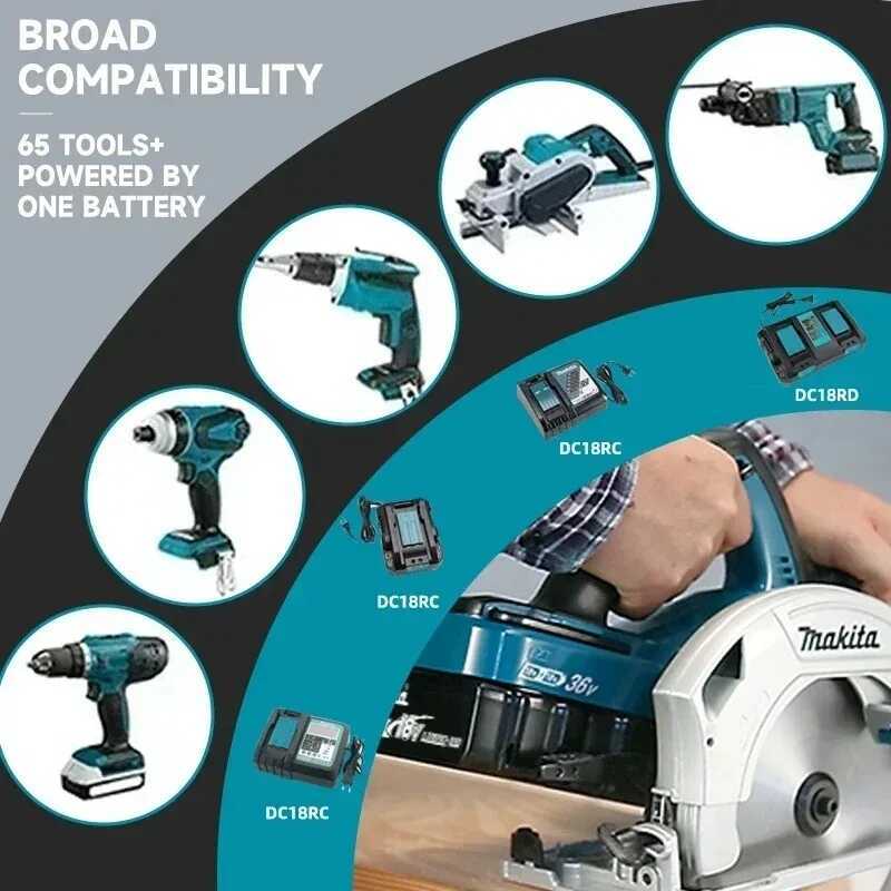แบตเตอรี่และเครื่องชาร์จ Makita 18V รุ่น Bl1860 Bl1850b Bl1850 Bl1840 Bl1830 ปี 2026 สำหรับไขควงและ
