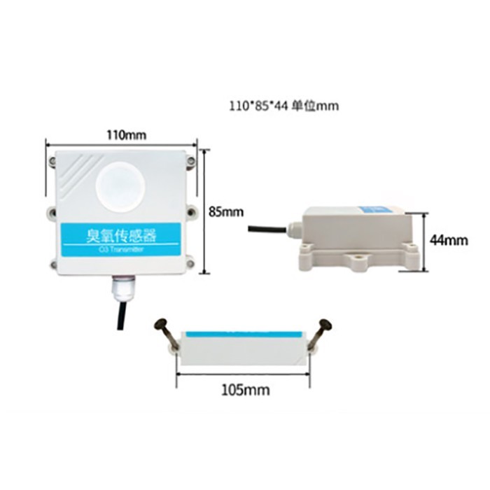 Air detection RS485 modbus O3 concentration Ozone gas sensor transmitter,output Measurement range: