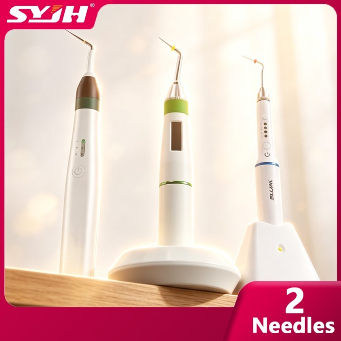 SYJH Dental 0.3S Rapid Heating Obturation System Pen Gutta Percha Cutter with 2 Needles for Endodon