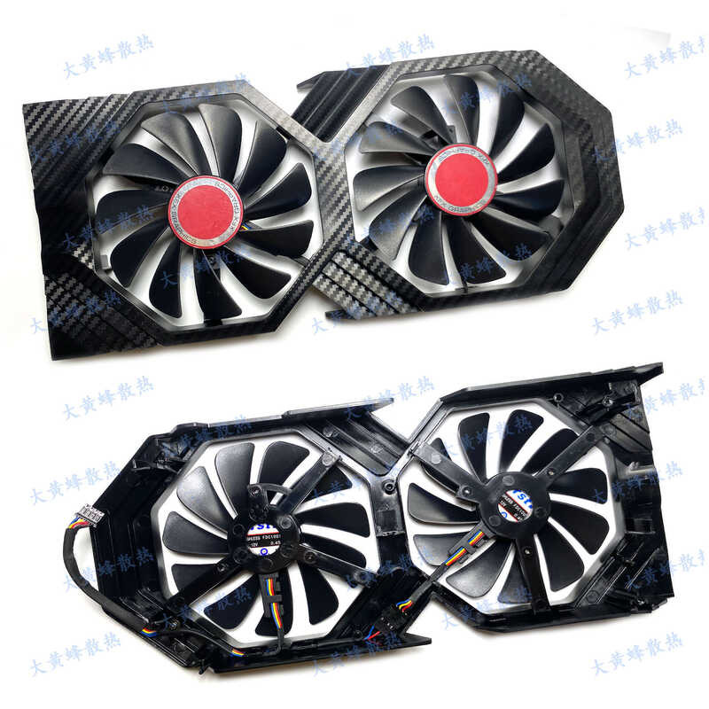 XFX/XFX RX580 585 588 590 598 Black Wolf Version Panel พร้อมพัดลม