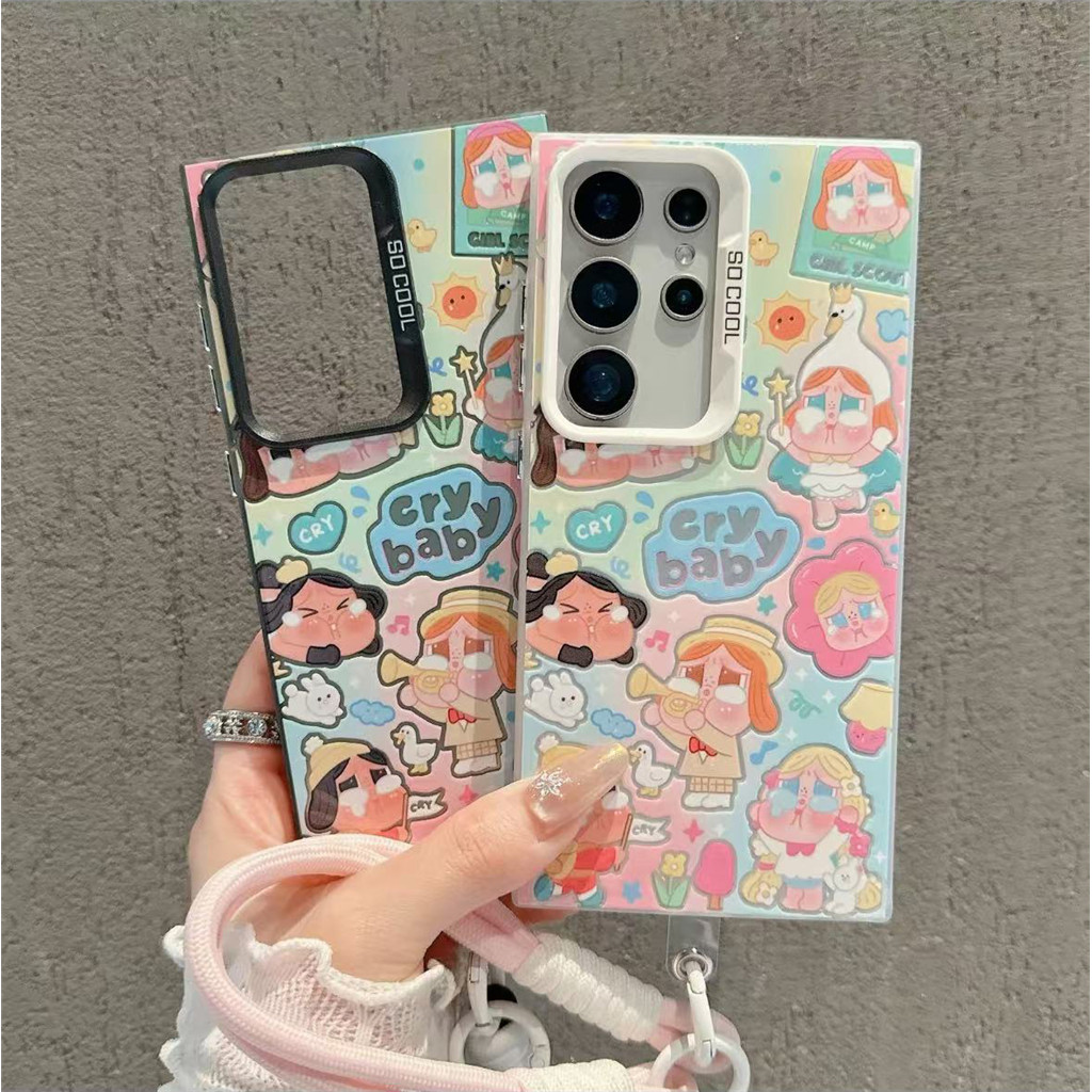น่ารัก Crybaby สําหรับ OPPO Reno 14 13 13F 12 11F 12F 11 10 Pro Plus 5G IMD นุ่มฝาครอบโทรศัพท์