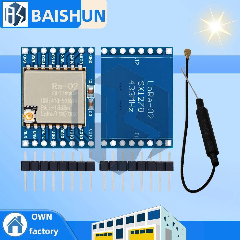 C bs 433MHZ SX1278 LoRa โมดูล 433M 10KM Ra-02 ไร้สาย Spread Spectrum Transmission Board 2.4G IPX เสา