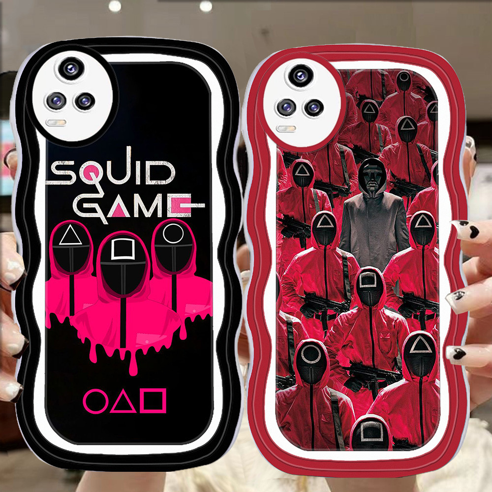 A-43 แฟชั่นปลาหมึก TPU สําหรับ VIVO Y51 Y53 V30E V21 V20 Y53s V30 Y31 Y51a 5G โปร่งใสกรณี