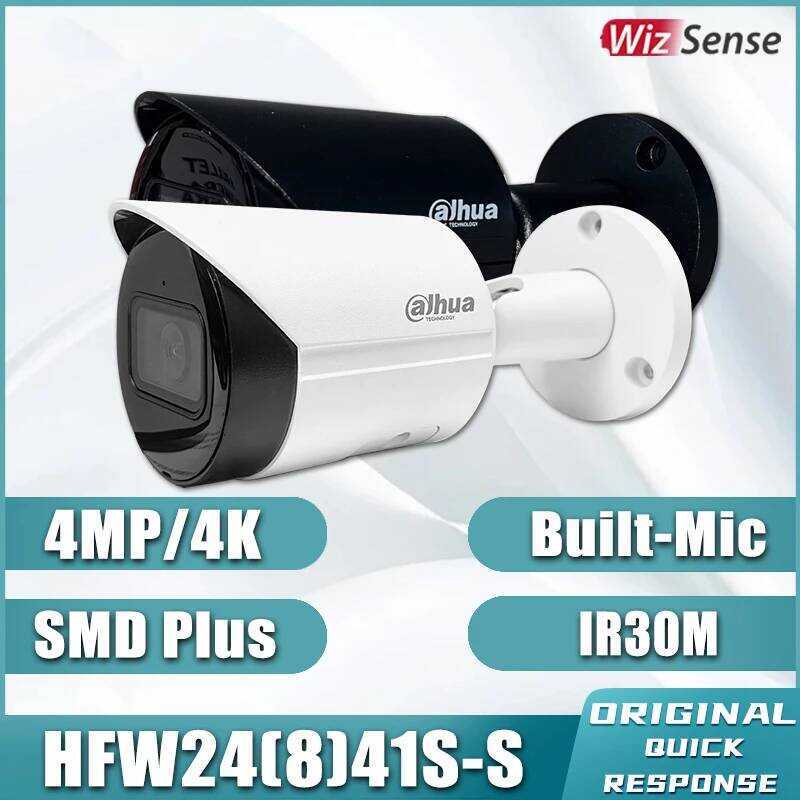 กล้องวงจรปิด Dahua IPC-HFW2441S-S IPC-HFW2841S-S 4MP 4K 5MP IP Network Camera Wizsense SMDplus Mini 
