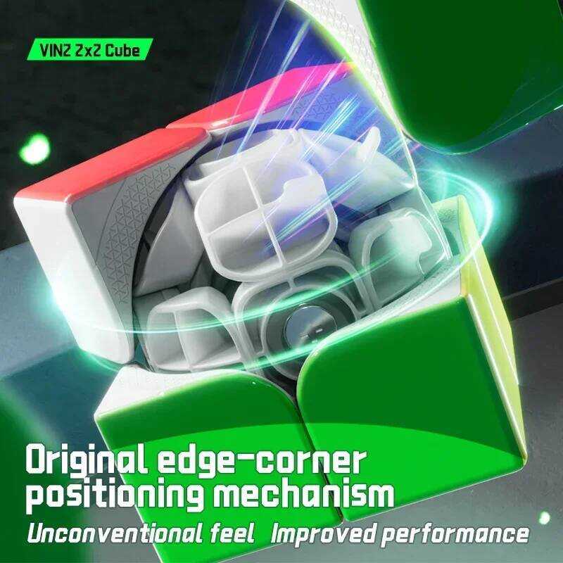 Magnetic Vin2 MGC Newt 2X2x2 Magic Speed Cube Stickerls Profsional Fidget Toys Packing ‌🔥 [Picube]