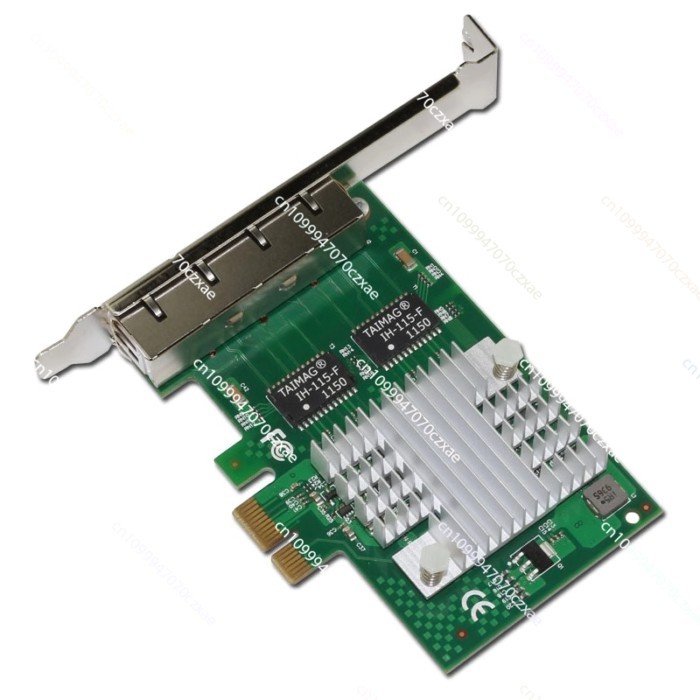E350T4 PCI-e X1 Desktop Four-port Gigabit Network Interface Card I350AM4 Chip