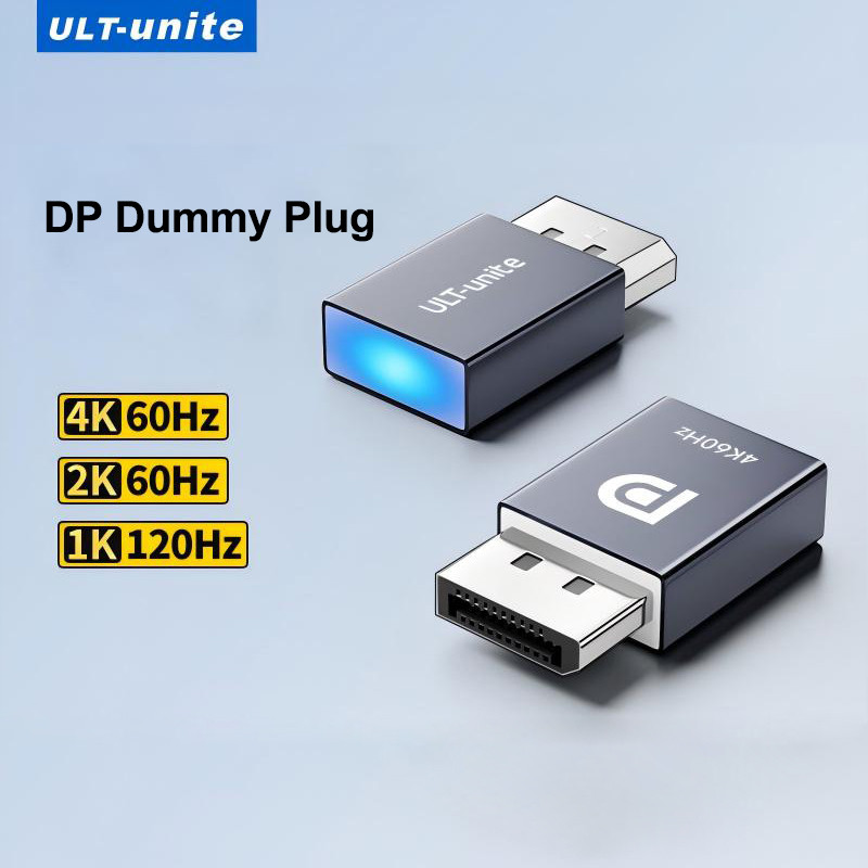 5pcs DP Dummy Plug Virtual Display Adapter 4K DP EDID Headless Emulator DisplayPort Virtual Display 