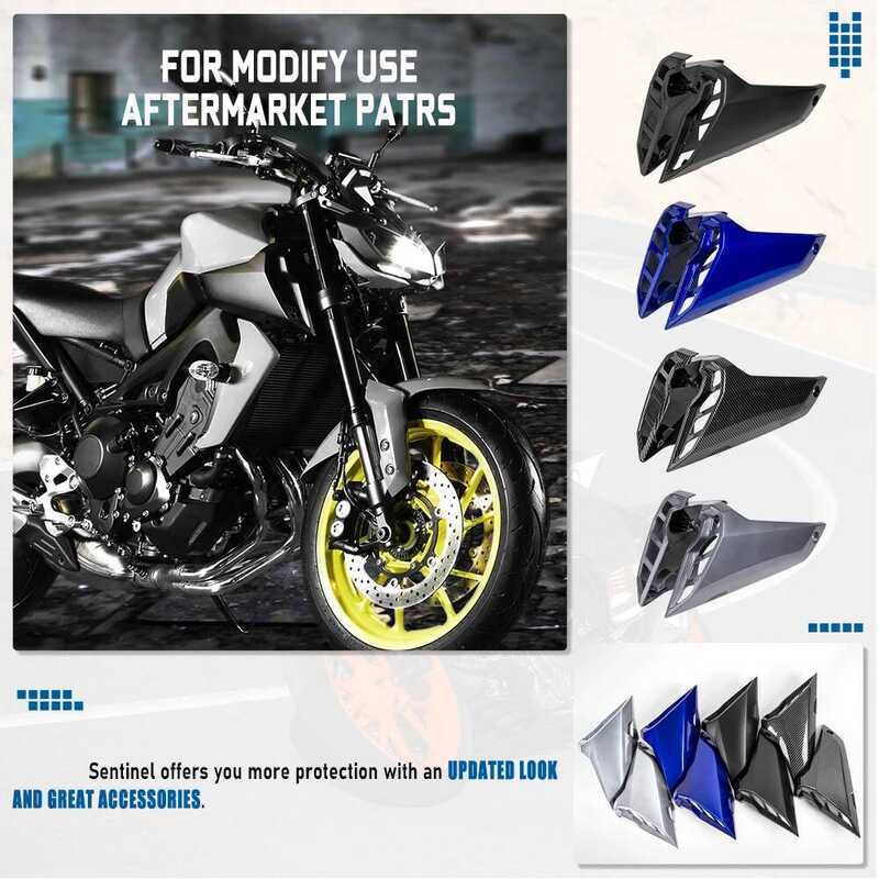 สำหรับ Yamaha MT FZ 09 Mt09 Mt-09 ชุดแต่งถังน้ำมันมอเตอร์ไซค์ แผงครอบช่องรับอากาศด้านข้าง ปี 2017-2