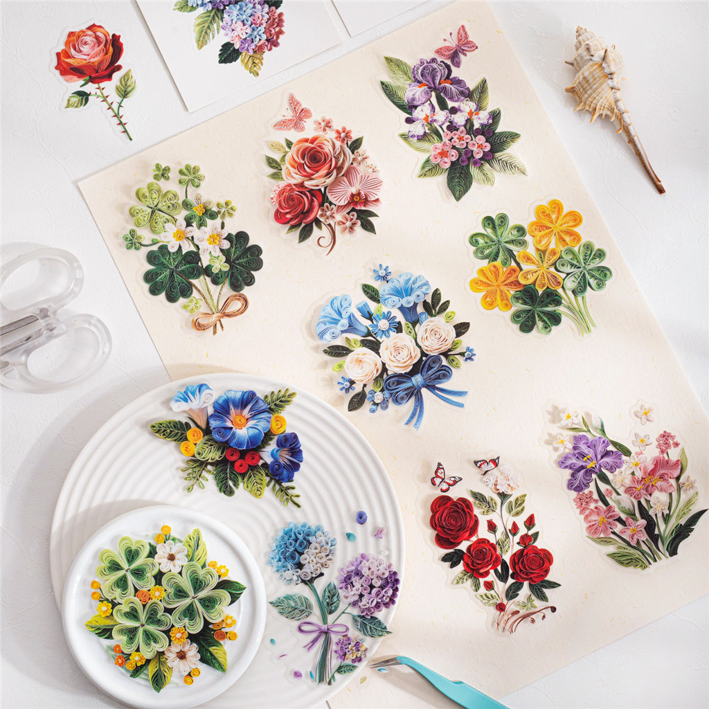 10 ชิ้น/1 ล็อต kawaii เครื่องเขียนสติกเกอร์ Yanzhi Art เรือสําเภาบันทึกตกแต่ง Scrapbooking DIY Craft สติกเกอร์