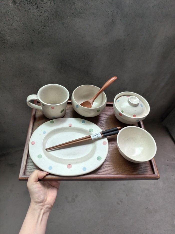 Skittles Polka Dot One Person Tableware