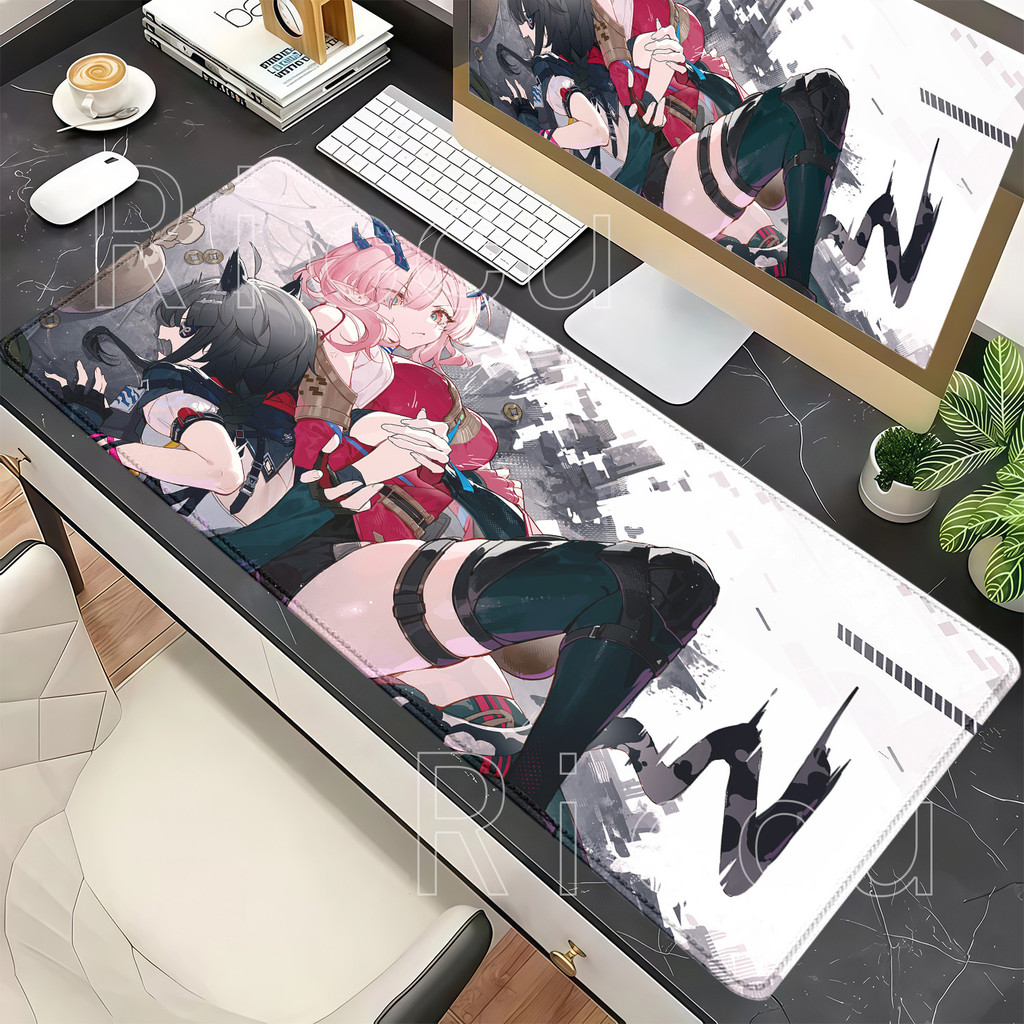 แผ่นรองเมาส์ Mi Fu Rossi Yvonne Arknights Endfield ฐานกันลื่น Mousepad PC HD พิมพ์อุปกรณ์สํานักงานอะ