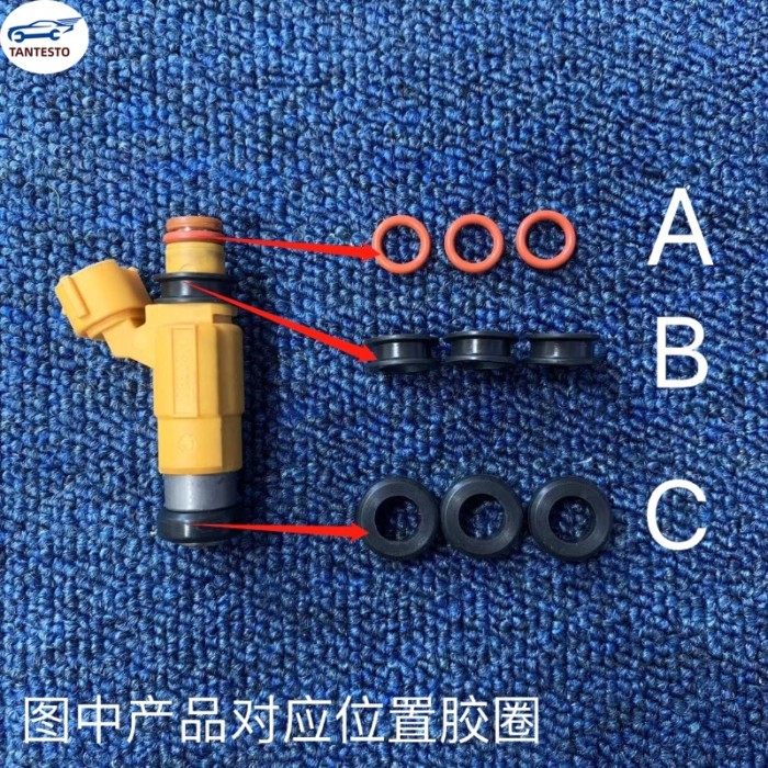 For Seal Ring Mitsubishi V31 Cheetah 2.4CS6 Black Diamond CFA6470 Feiteng 4G64 Fuel Injector Rubber