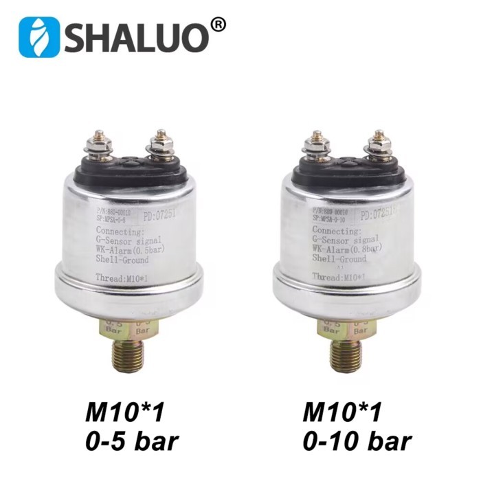 0-5bar 0-10bar 0 to 10 Bar M10*1 Oil Pressure Sensor Switch Match With Oil Pressure Gauge Diesel Ge