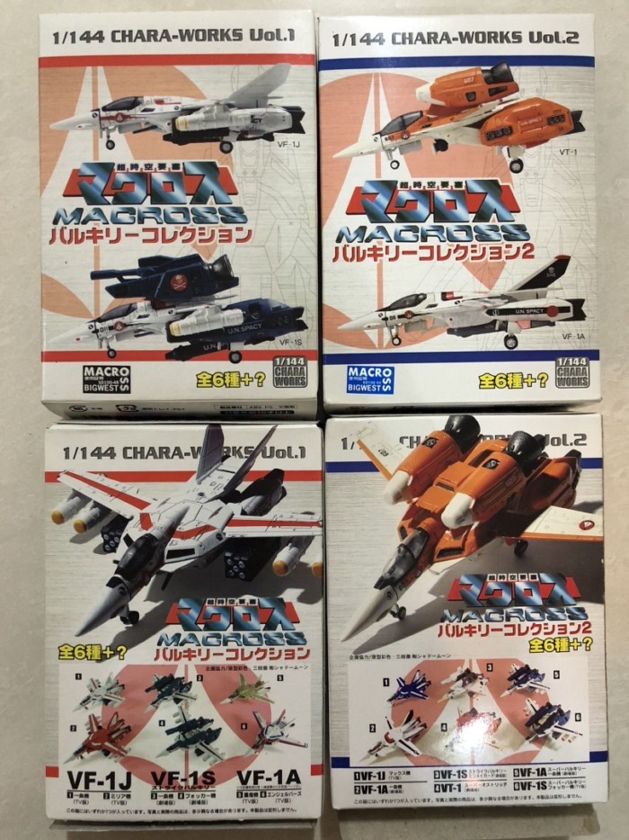 F-TOYS Macross Macross Macross 1/144 VF-1 Fighter Box Egg ผลิตภัณฑ์กึ่งสําเร็จรูปยี่ห้อใหม่ออกจากรุ่