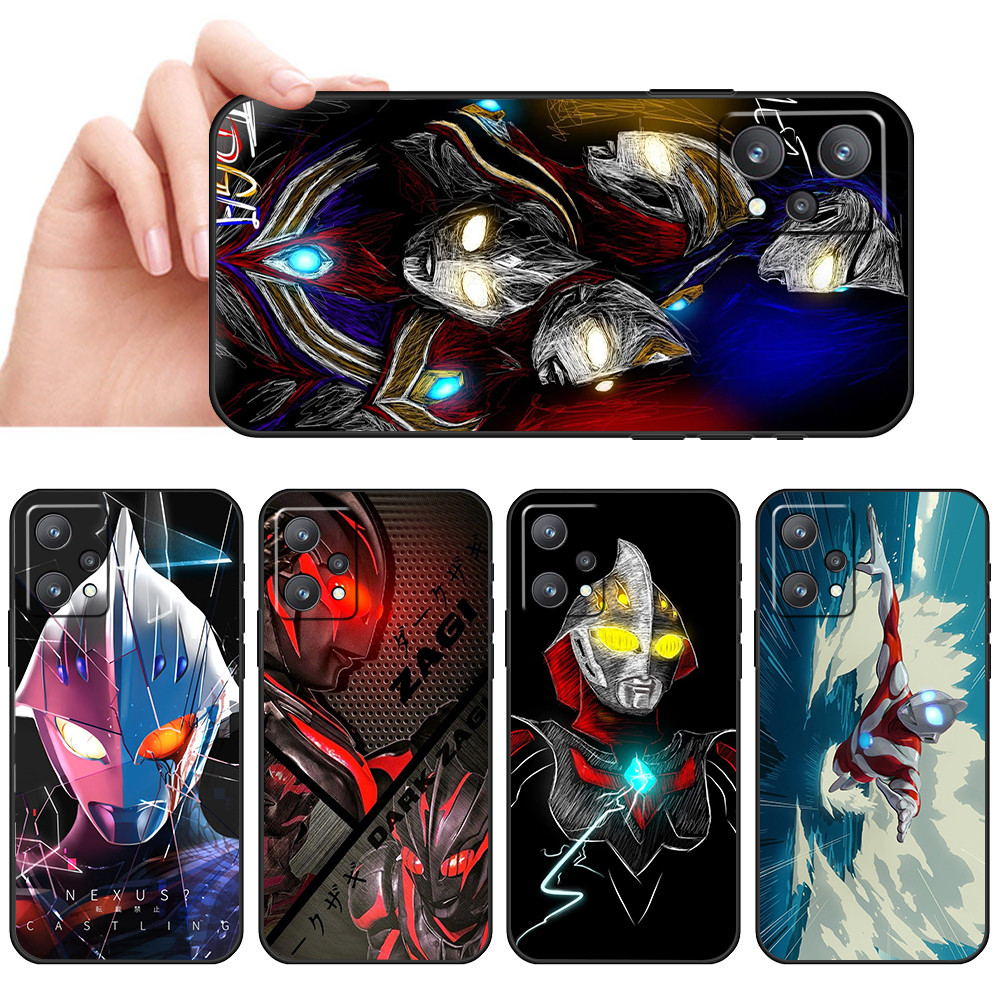 เคสโทรศัพท์สีดํานุ่มสําหรับRealme V25 Q5 9 4G 9 Pro Plus 5G SX52 UltramanปลอกAnti Fallingโทรศัพท์มือ