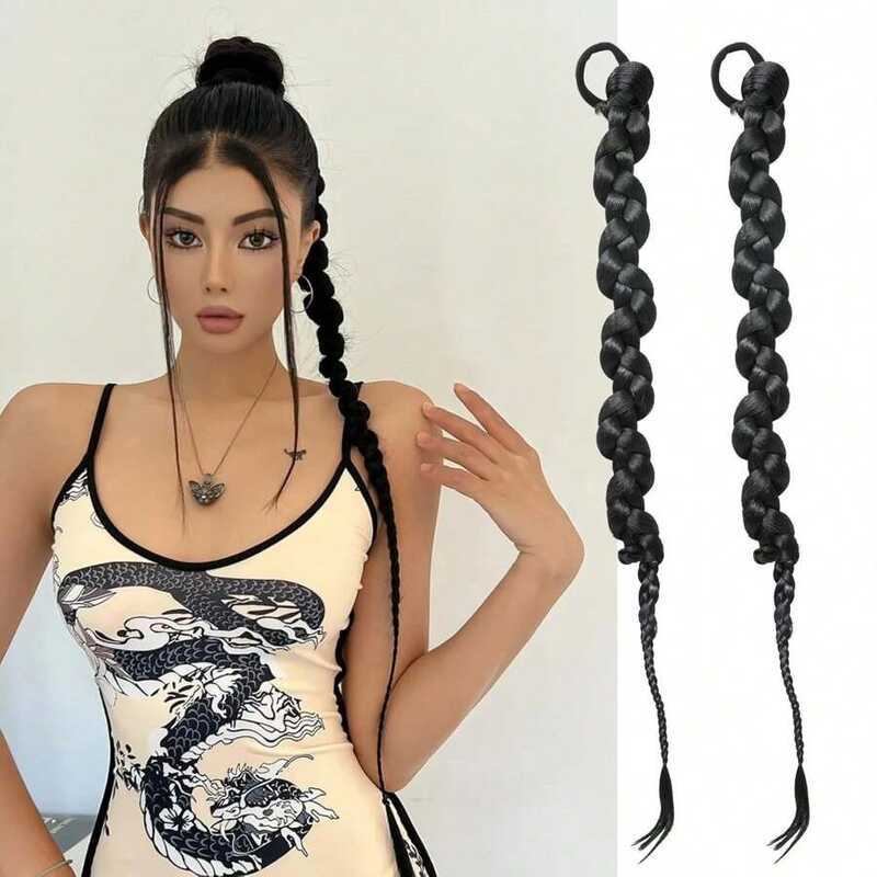 Braids วิกผม Twist Braids Twist Braids วิกผมหางม้า Super ยาวร้อนสาววิกผม Braids หางม้า chenx2