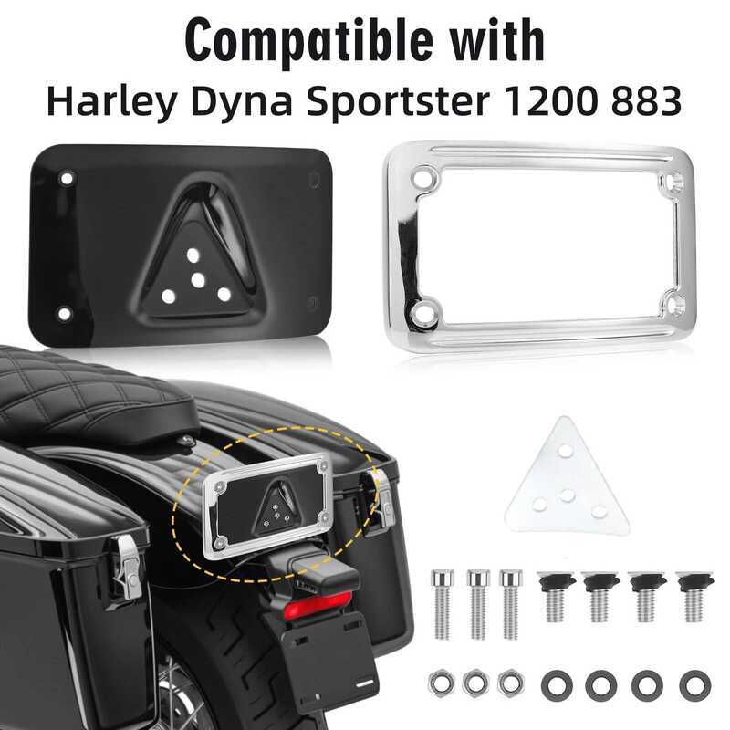 รถกันชน Lnse แผ่นสําหรับ Harley Dyna Sportster 1200 883 VTX1300R/S/T 2003-2009 VTX1800R/S/T 2002-200