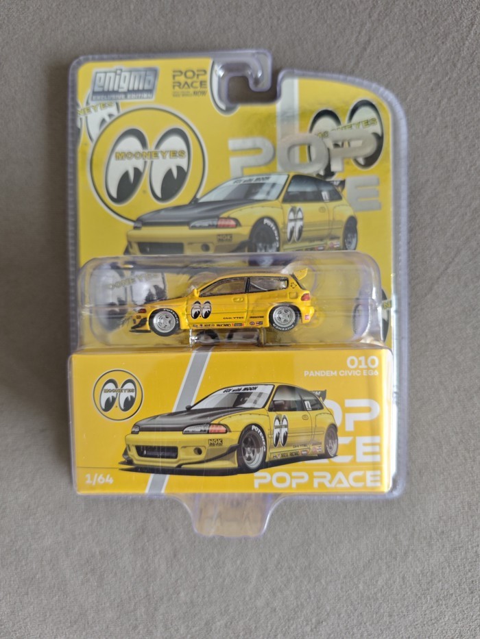 Ready Stock [Ready Stock จัดส่งทันที] poprace1: 64 โมเดลรถอัลลอย civic pandem civic EG6