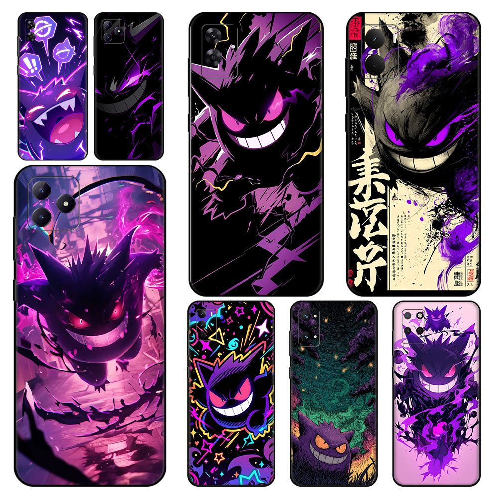 Pokémon Anime Gengar ^Q7 สําหรับ Realme 8S 8i 9i 9 10 Pro Plus 12X ความเข้ากันได้เคสโทรศัพท์ TPU sof